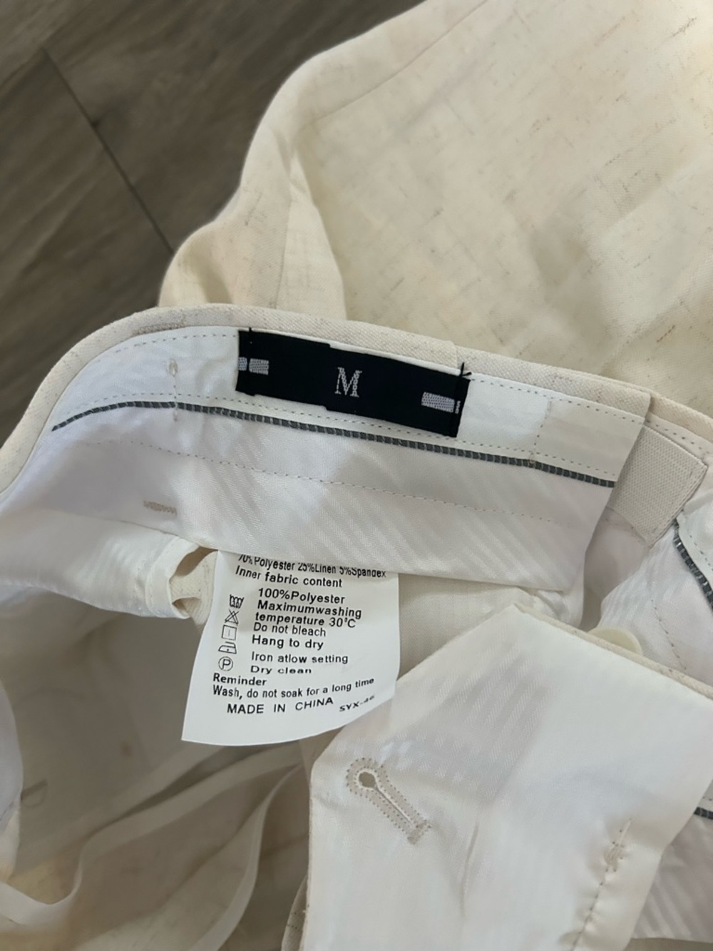 Men's Cream Linen Suit - Classic Tailored Blazer & Trousers - Picture 2 of 8